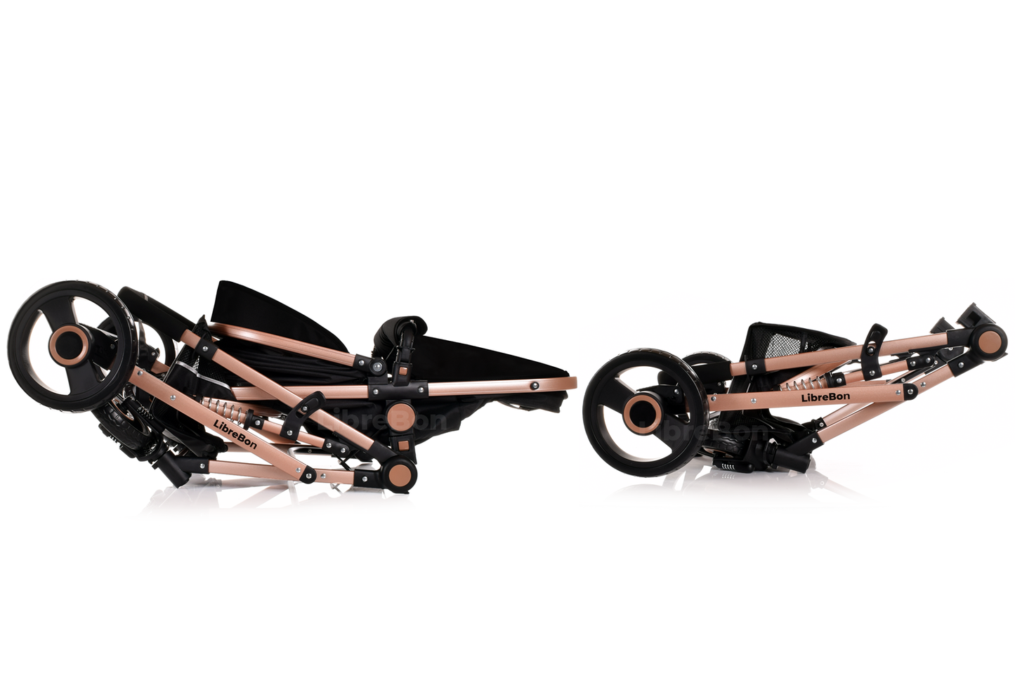 Baby Pram Pushchair Buggy 3 in 1 Travel System With Car Seat Black