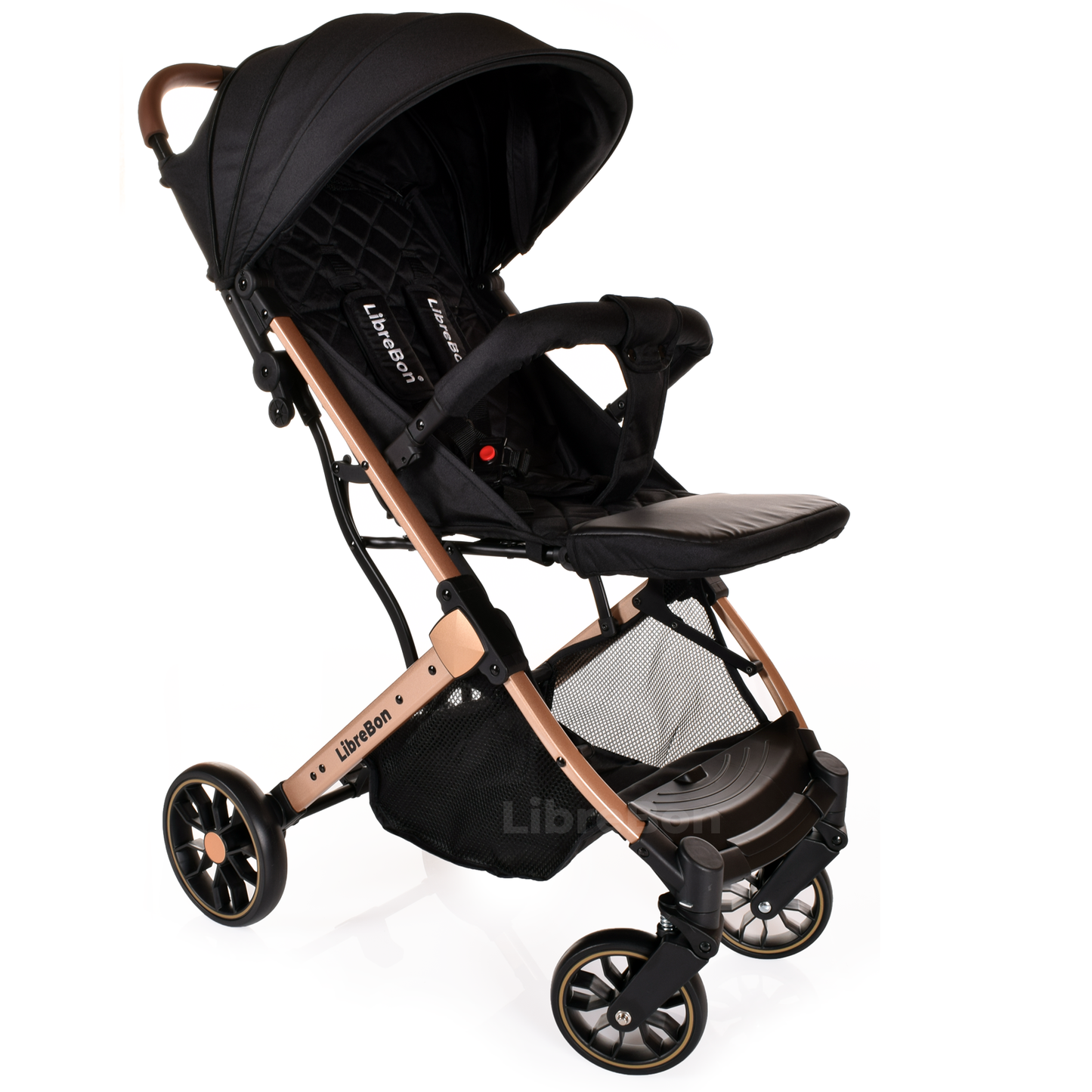 Librebon Lightweight  Baby Stroller Pram Foldable Travel Buggy Four Seasons Pushchair Black