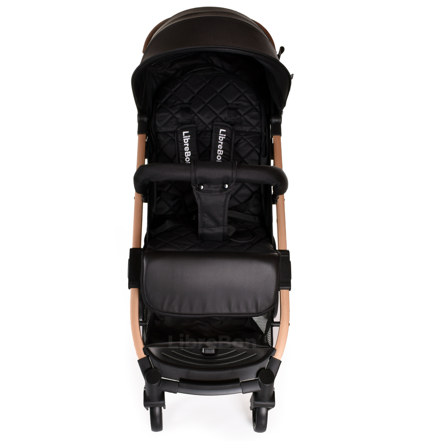 Librebon Lightweight  Baby Stroller Pram Foldable Travel Buggy Four Seasons Pushchair Black