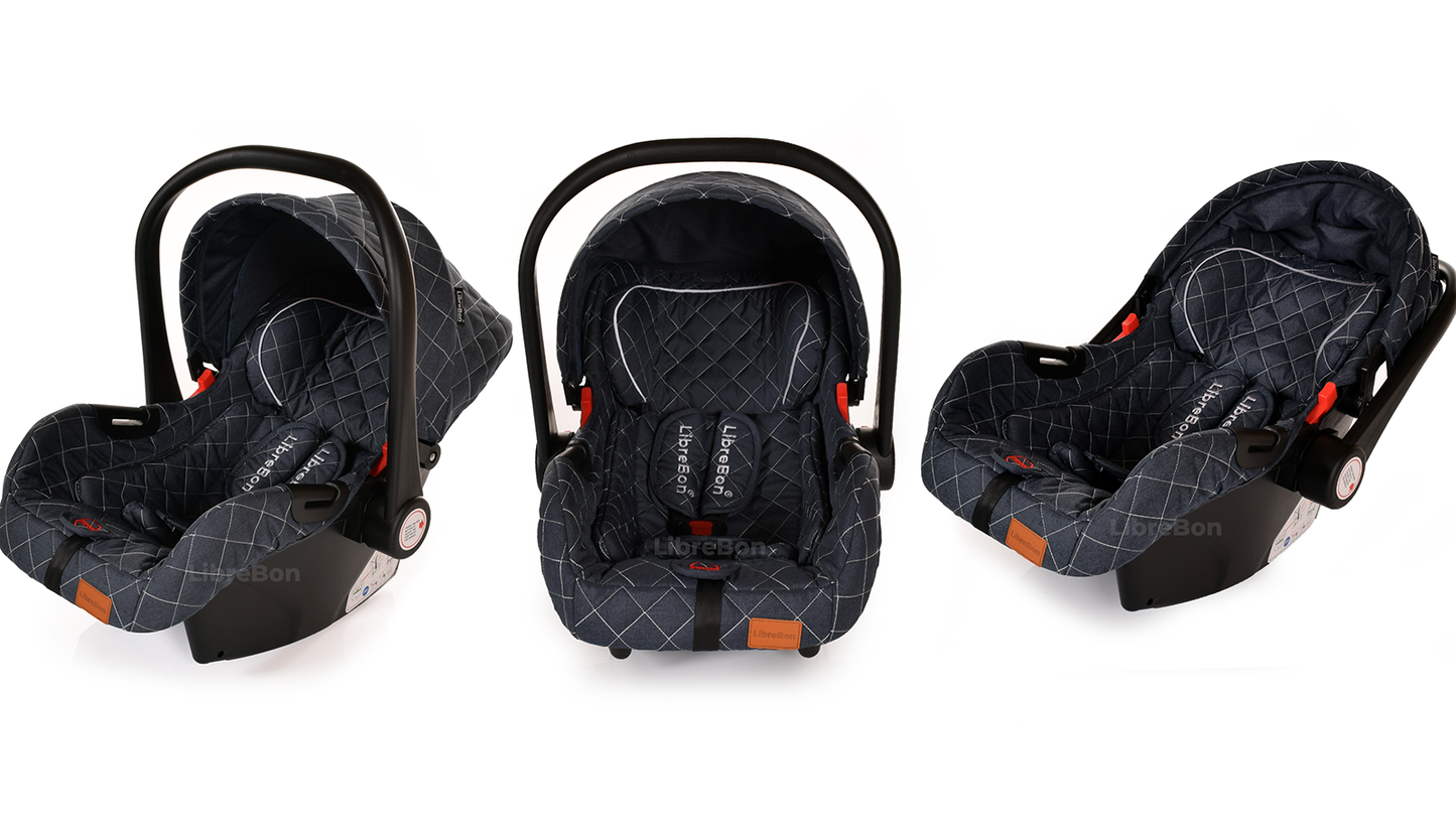 Librebon Baby Pram Buggy Travel System With Car Seat Blue Denim