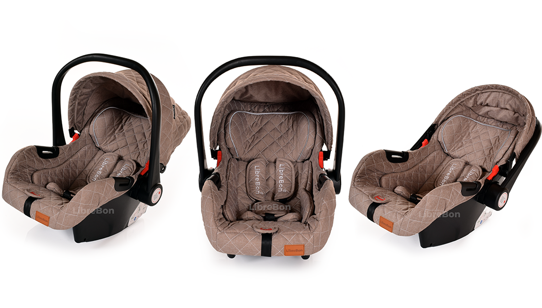 Librebon Baby Pram Buggy Travel System With Car Seat Beige