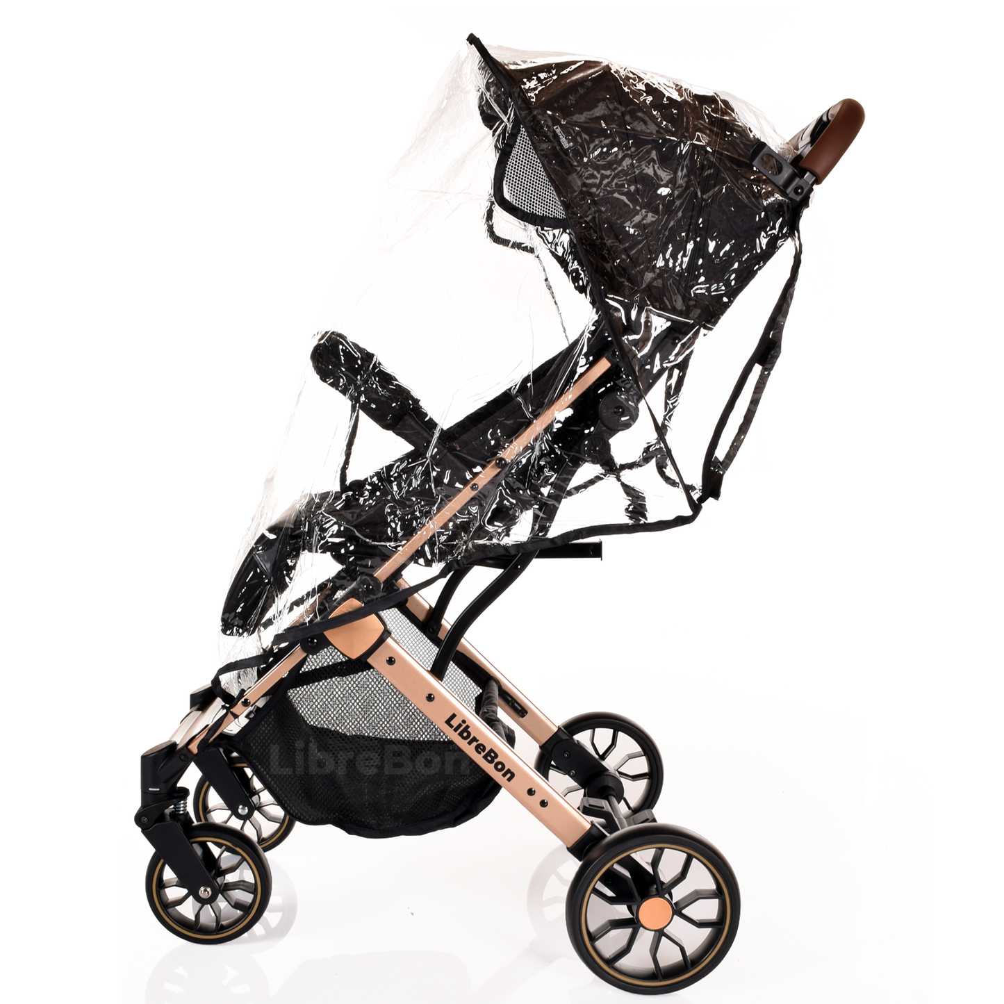 Librebon Lightweight  Baby Stroller Pram Foldable Travel Buggy Four Seasons Pushchair Black