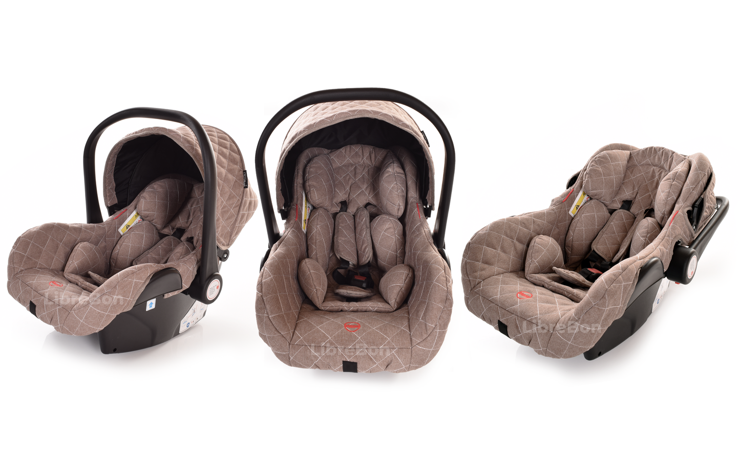 Baby Pram Buggy Travel System With Car Seat Beige