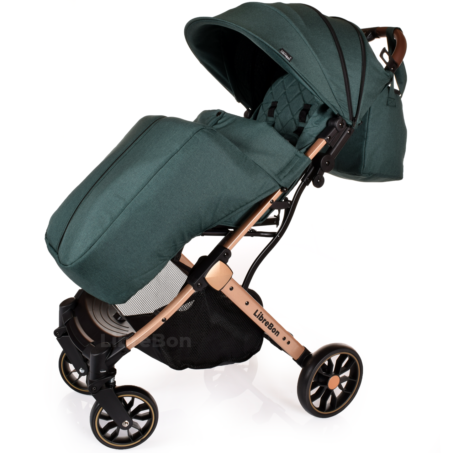 Librebon Lightweight  Baby Stroller Pram Foldable Travel Buggy Four Seasons Pushchair Green