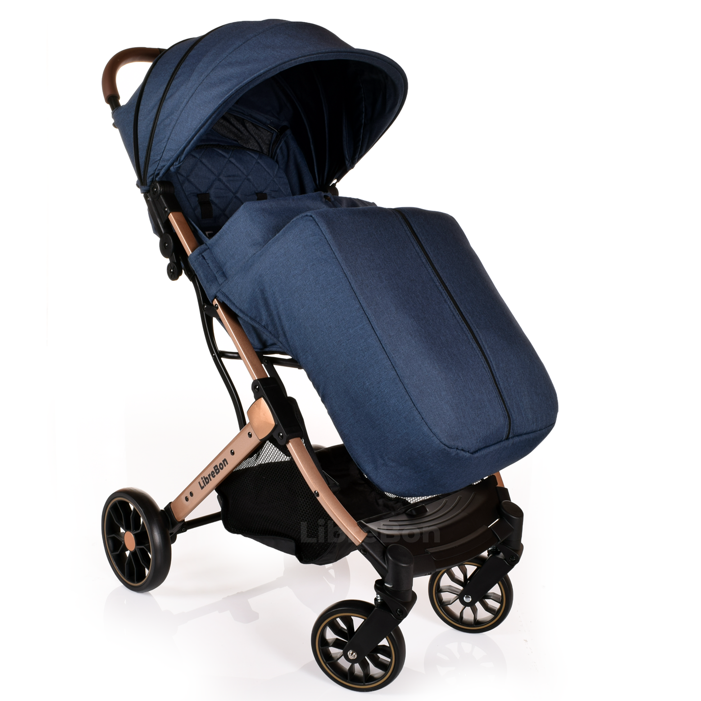Librebon Lightweight  Baby Stroller Pram Foldable Travel Buggy Four Seasons Pushchair Blue