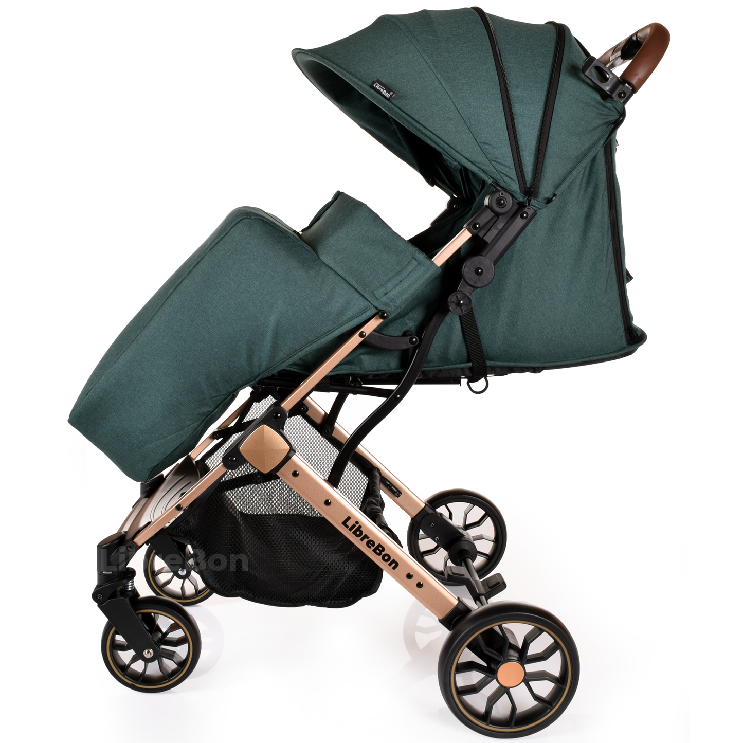 Librebon Lightweight  Baby Stroller Pram Foldable Travel Buggy Four Seasons Pushchair Green