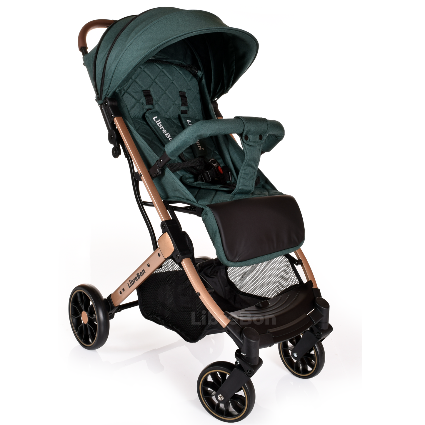 Librebon Lightweight  Baby Stroller Pram Foldable Travel Buggy Four Seasons Pushchair Green