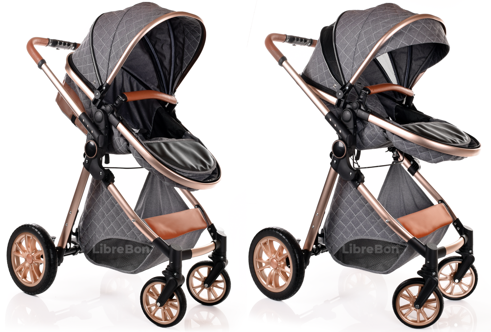 3 in 1 grey pram sales