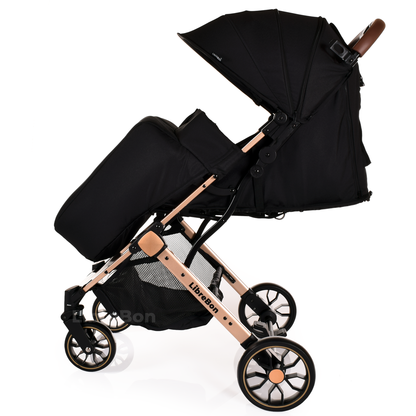 Librebon Lightweight  Baby Stroller Pram Foldable Travel Buggy Four Seasons Pushchair Black