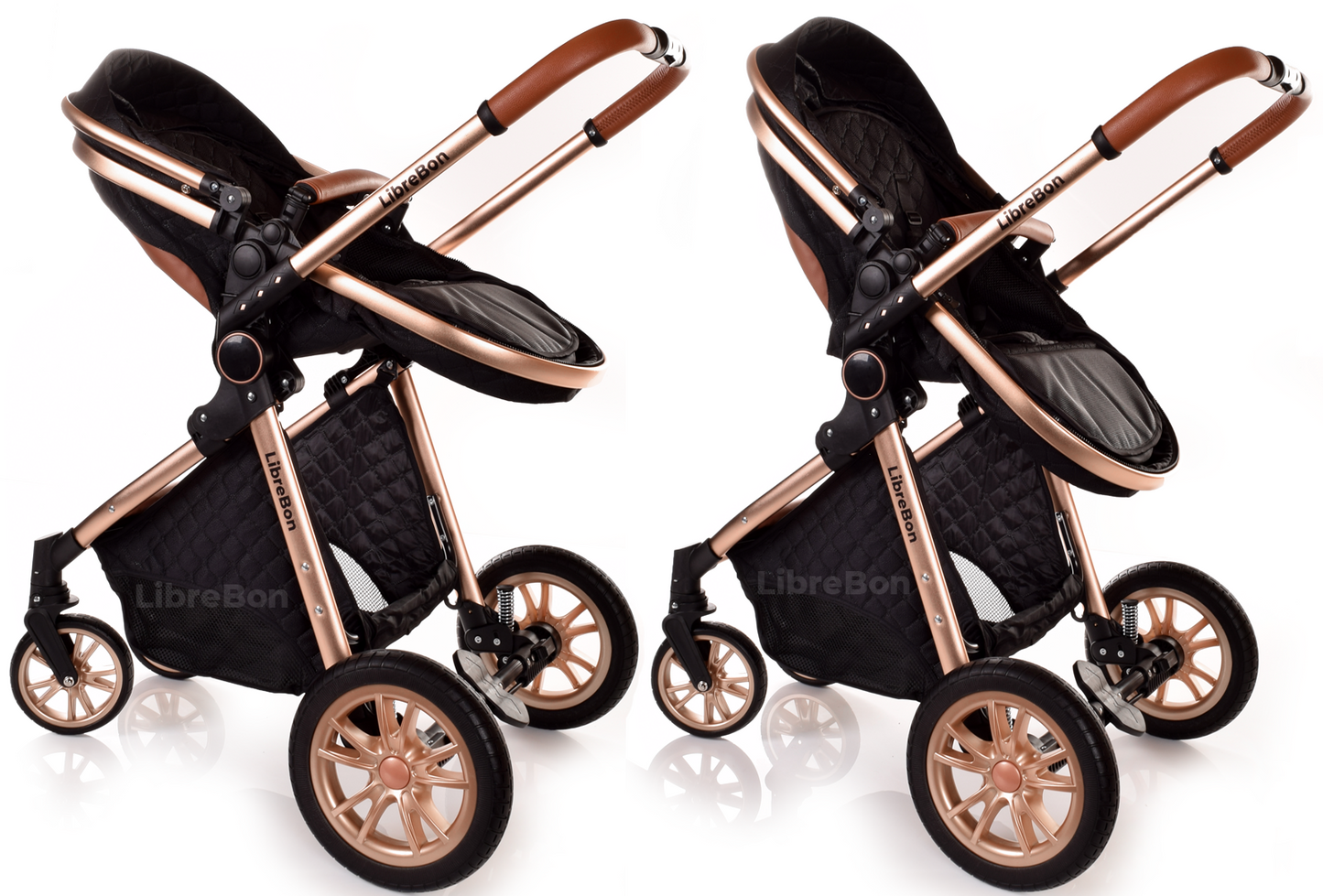 Baby Pram Buggy Travel System With Car Seat Black