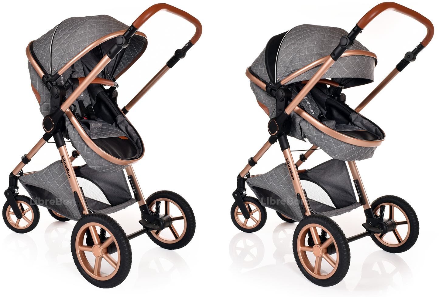 Librebon Pram Buggy Travel System With Car Seat  Grey