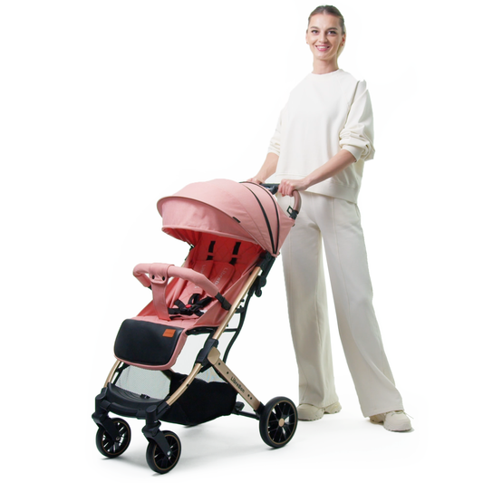 Librebon Lightweight  Baby Stroller Pram Foldable Travel Buggy Four Seasons Pushchair Pink